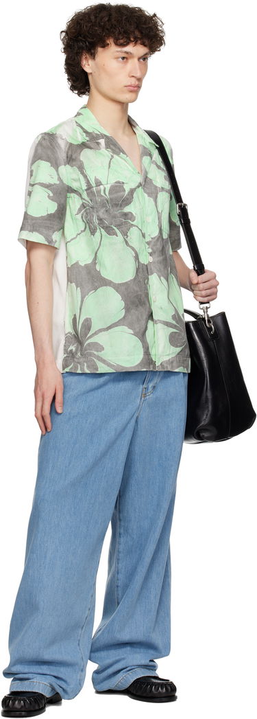 Košeľa Dries Van Noten Dries Van Noten Hand-Dyed Floral Print Shirt Zelené | 251-020758-1473, 3