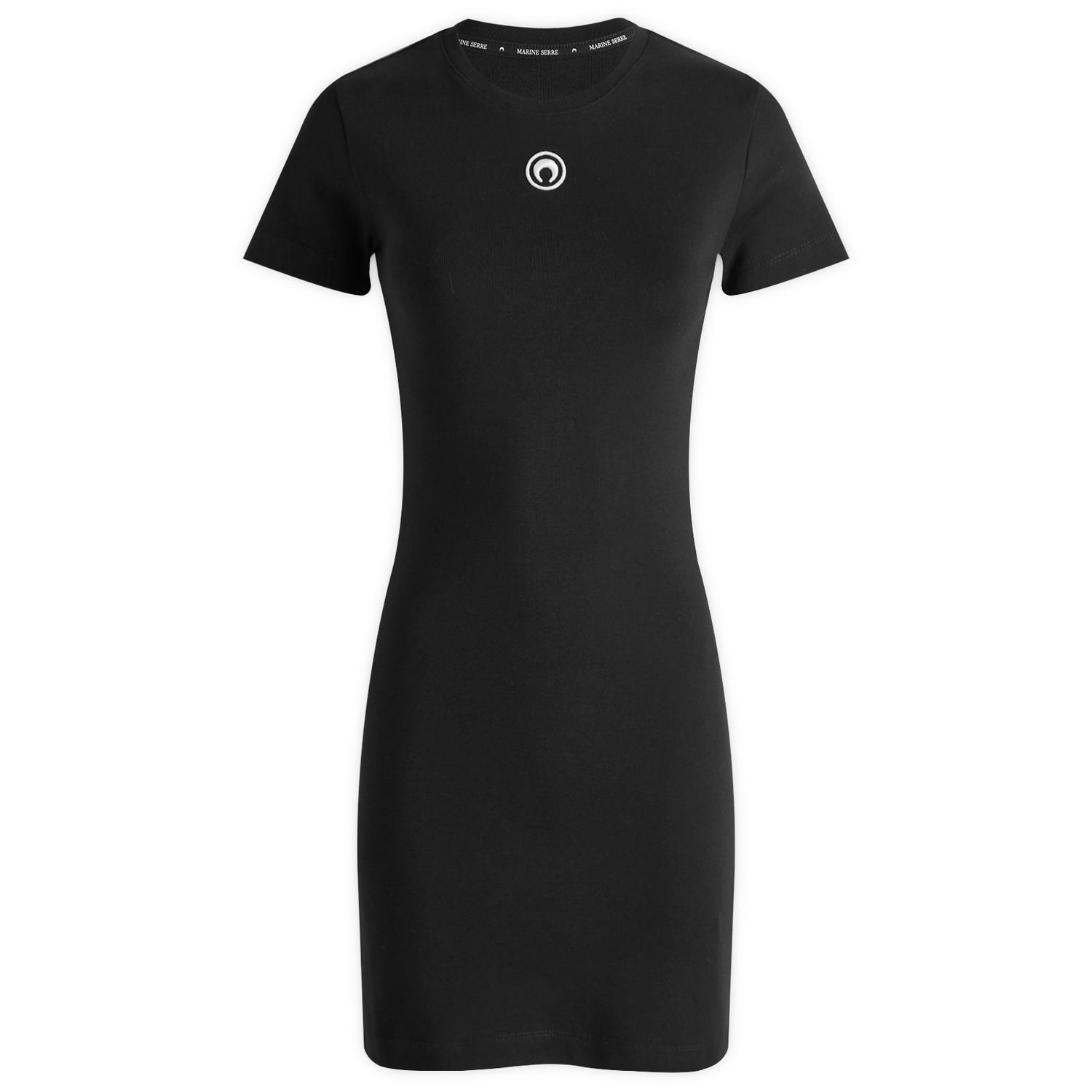Šaty Marine Serre Moon Logo Jersey T-Shirt Dress, Size Large, by Marine Serre Čierna | WDR248A-BK99, 0