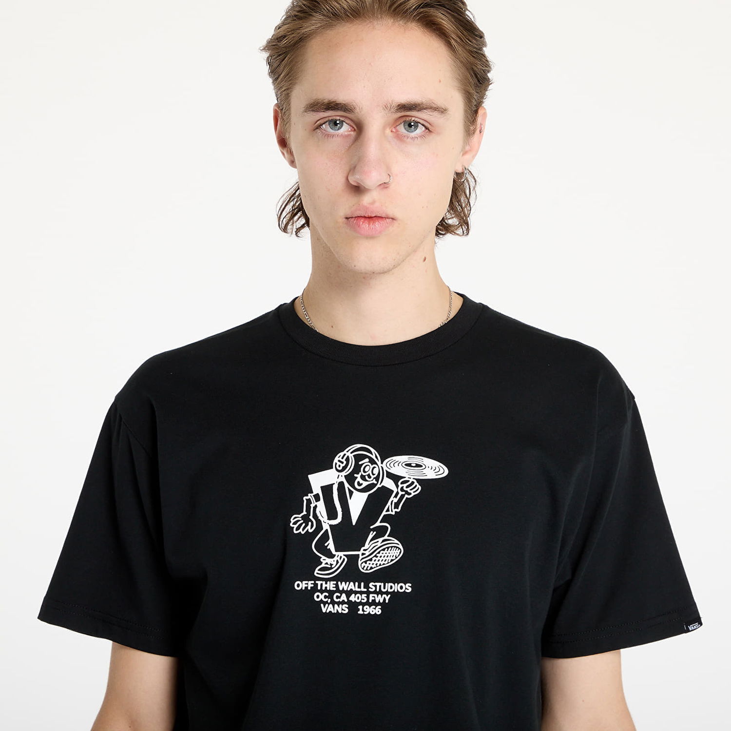 Tričko Vans T-shirt 405 Studio Black S Čierna | VN000K7KBLK1, 1