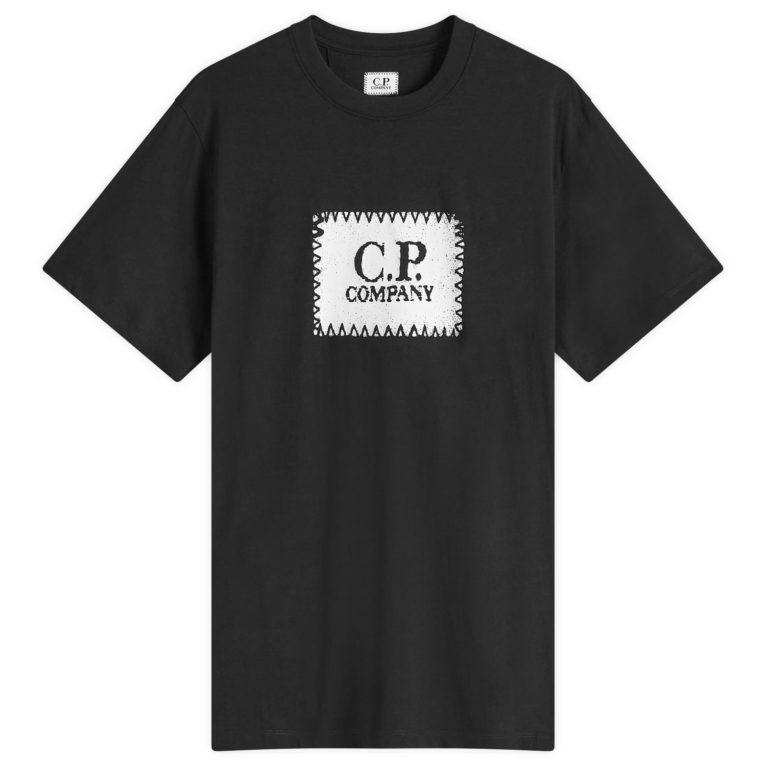 Tričko C.P. Company C.P. Company 30/1 Logo Label T-Shirt, Size Large Čierna | 18CMTS029A-005100W-999, 1