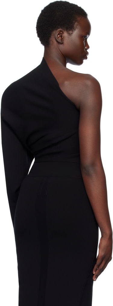 Šaty Rick Owens Rick Owens Hollywood One Shoulder Asymmetrical Top Čierna | RP01E7691 KST, 2