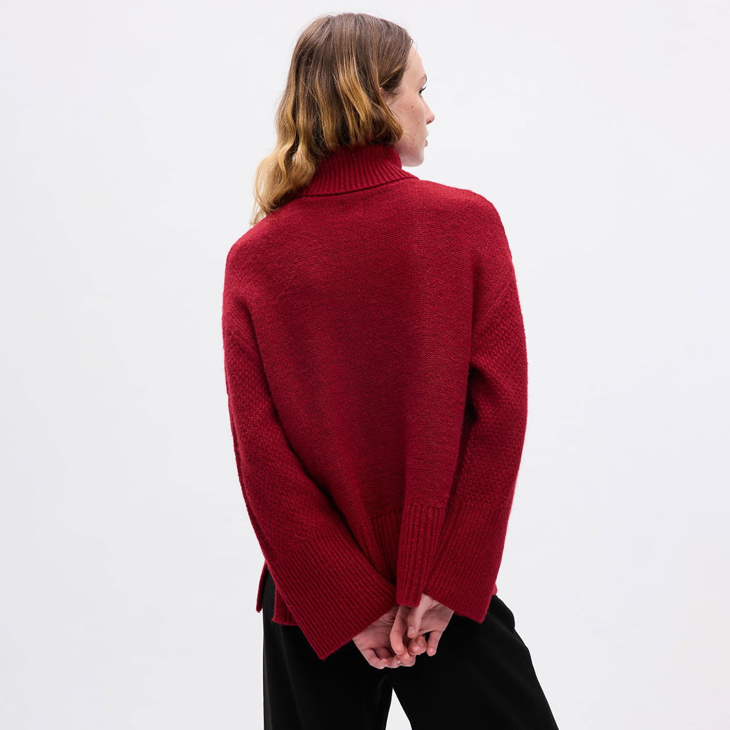 Sveter GAP Sweater Tneck Cable Sled XXS Červená | 815134-01, 1
