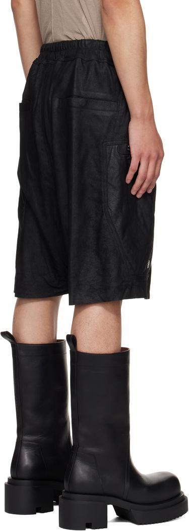Šortky Rick Owens Rick Owens Bauhaus Bela Leather Shorts Čierna | RU02E1392 LBA, 2