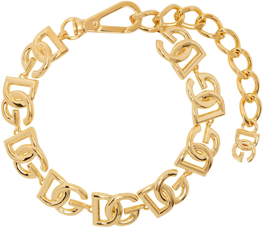 Náhrdelník Dolce & Gabbana Gold 'DG' Choker Metalická | WNO4S1 W1111, 0