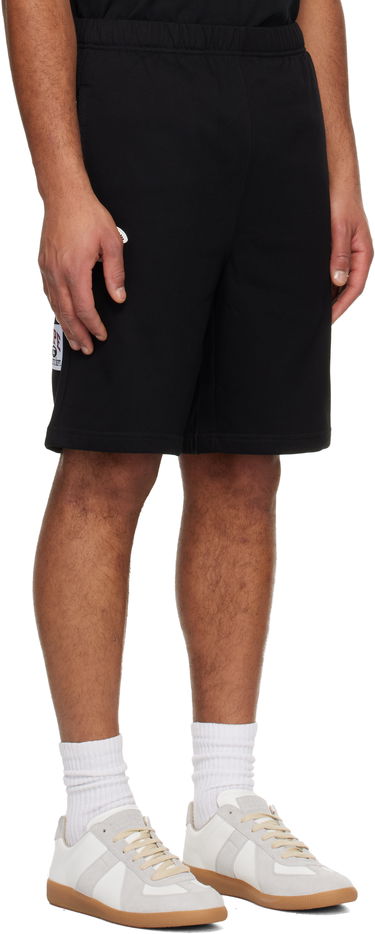 Šortky AAPE by A Bathing Ape 'AAPENOW' Moonface Logo Sweat Shorts Čierna | AAPSPMC601XXOBKX, 1