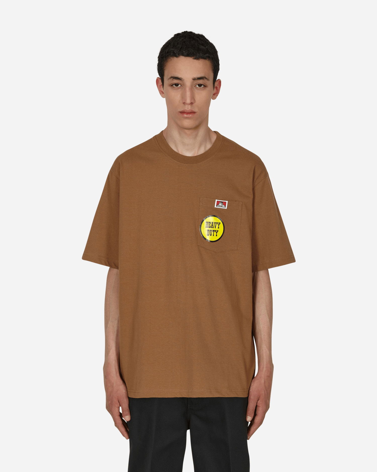 Tričko Ben Davis Heavy Duty Classic Label Pocket T-Shirt Hnedá | 917 001, 0
