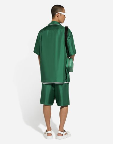 Šortky Dolce & Gabbana Embroidered Silk Jogging Shorts Zelené | GV5MAZFU1S4V0340, 2