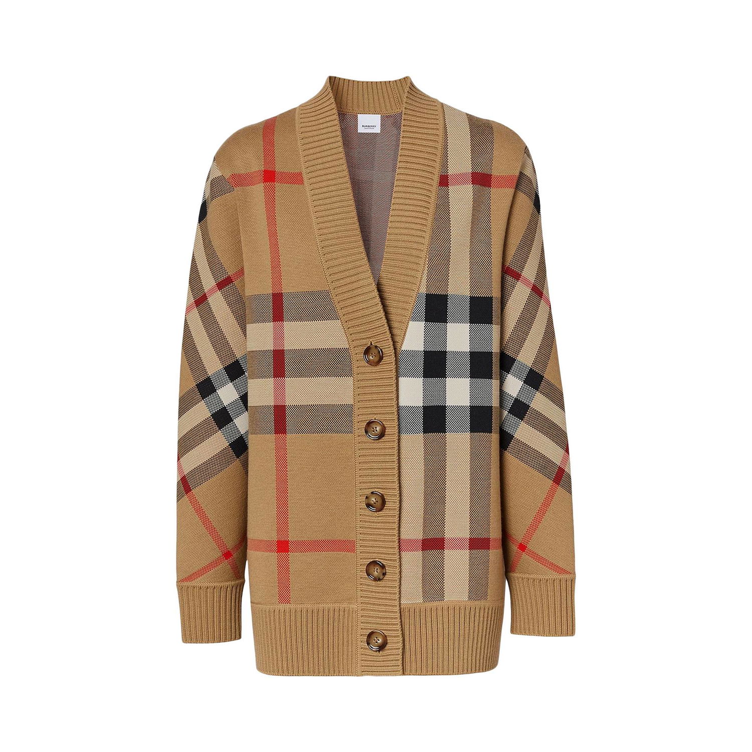 Sveter Burberry Oversize Cardigan Béžová | 8039153, 1