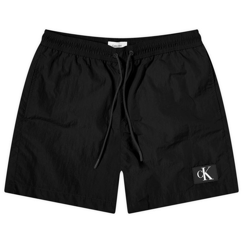 Šortky CALVIN KLEIN Monogram Logo Nylon Čierna | KM0KM00980BEH