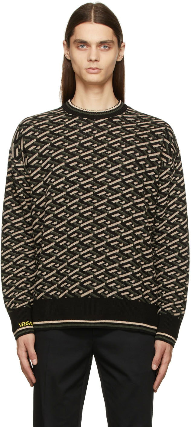 La Greca Jacquard Knit Sweater
