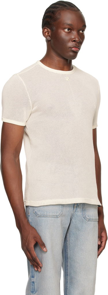 Tričko Courrèges Semi-Sheer T-Shirt Čierna | 124JTS123JS0069, 4