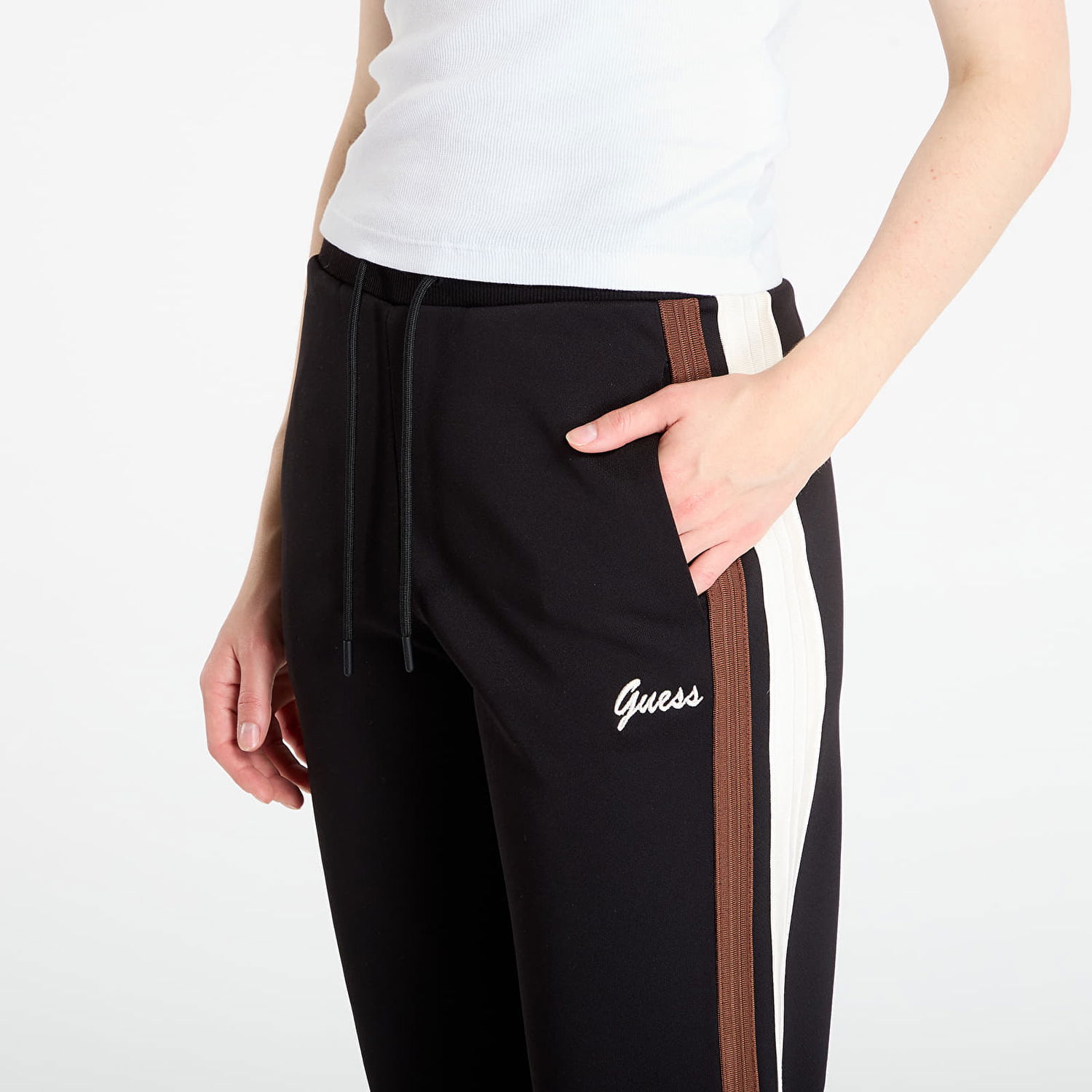 Tepláky GUESS GUESS Fabia Jogger Sweatpants Čierna | V5BB02KCX22-JBLK, 1