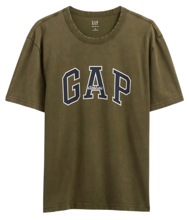 Tričko GAP T-Shirt Archive Logo Zelené | 797924-12, 4