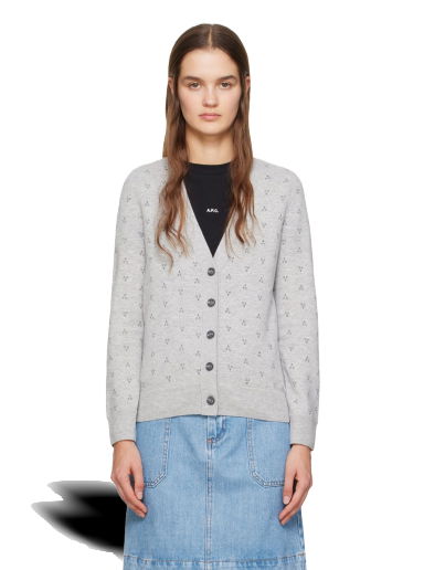 Sveter A.P.C. Louison Cardigan Šedá | WVBCJ-F22252