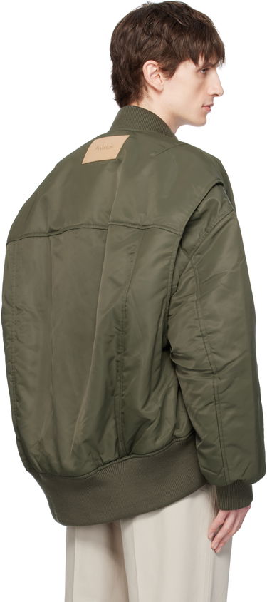 Bomber bunda JW Anderson JW Anderson Oversized Bomber Jacket with Curved Hem Zelené | JK0357-PG1696, 2