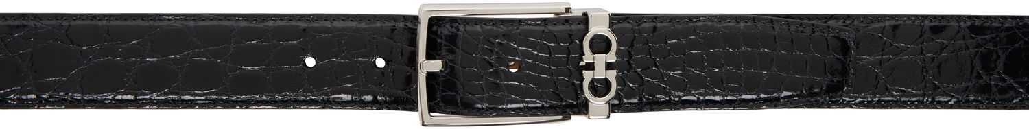 Opasok FERRAGAMO Adjustable Gancini Belt Čierna | 754189, 0