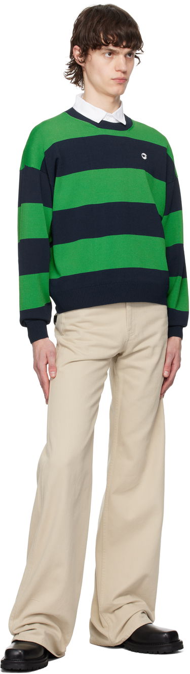 Sveter Coperni Coperni Striped Crewneck Sweater Zelené | COPML134SY3010MEN, 3