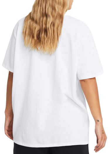 Tričko Under Armour Heavyweight Embroidered Patch Boyfriend Oversized Biela | 1383045-100, 1