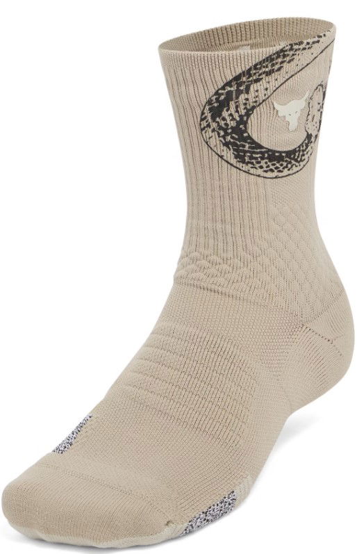 Ponožky Under Armour Project Rock Brahma Bull Training Crew Socks Béžová | 1376230-290