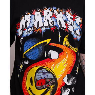 Tričko MARKET Smiley Conflicted T-Shirt Black Čierna | 399001366-0001, 2