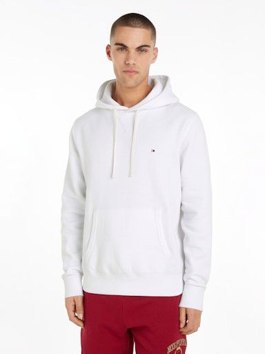 Mikina Tommy Hilfiger Pullover Hoodie Biela | MW0MW37230YBR