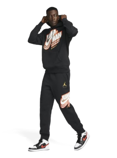 Mikina Jordan Fleece Pullover Hoodie Čierna | DC9604-010