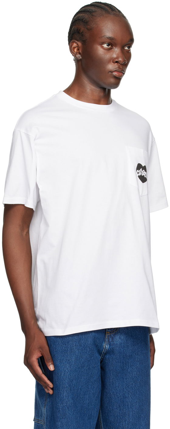 Tričko Carhartt WIP Amour Pocket T-Shirt Biela | I033675, 1