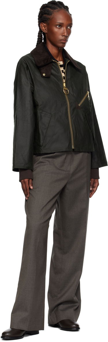 Bunda Barbour Arlene Waxed Jacket Zelené | LWX1482OL52, 3