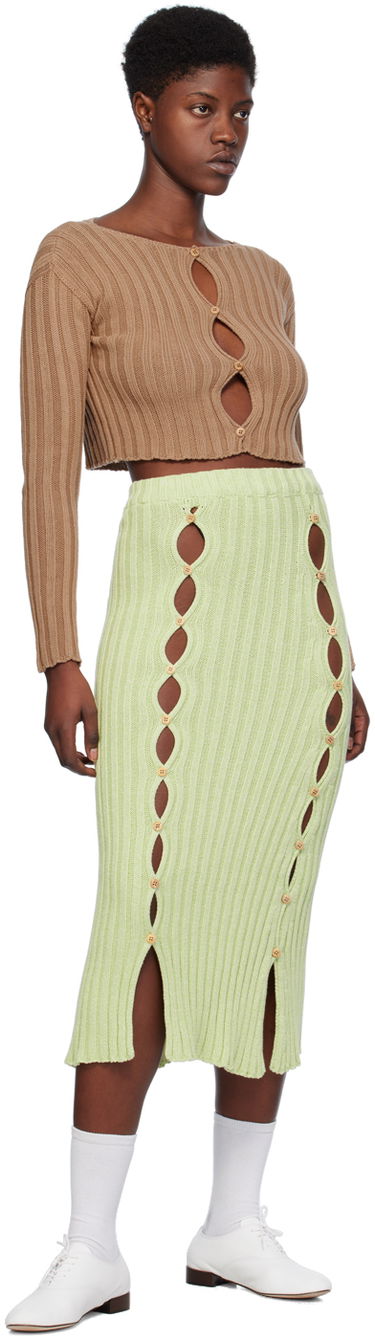 Sveter Baserange Baserange Macau Knit Top Hnedá | KNMAC-CO-SP24, 3