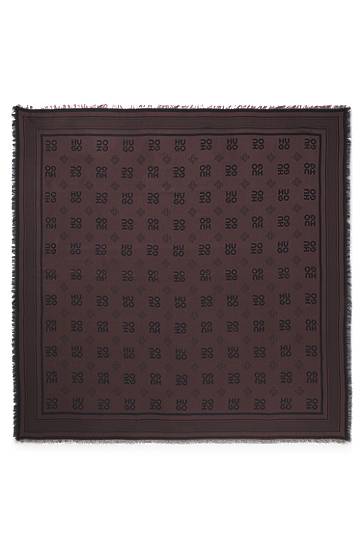 Šál BOSS Stacked-Logo Jacquard Modal Scarf Hnedá | 50517684, 0
