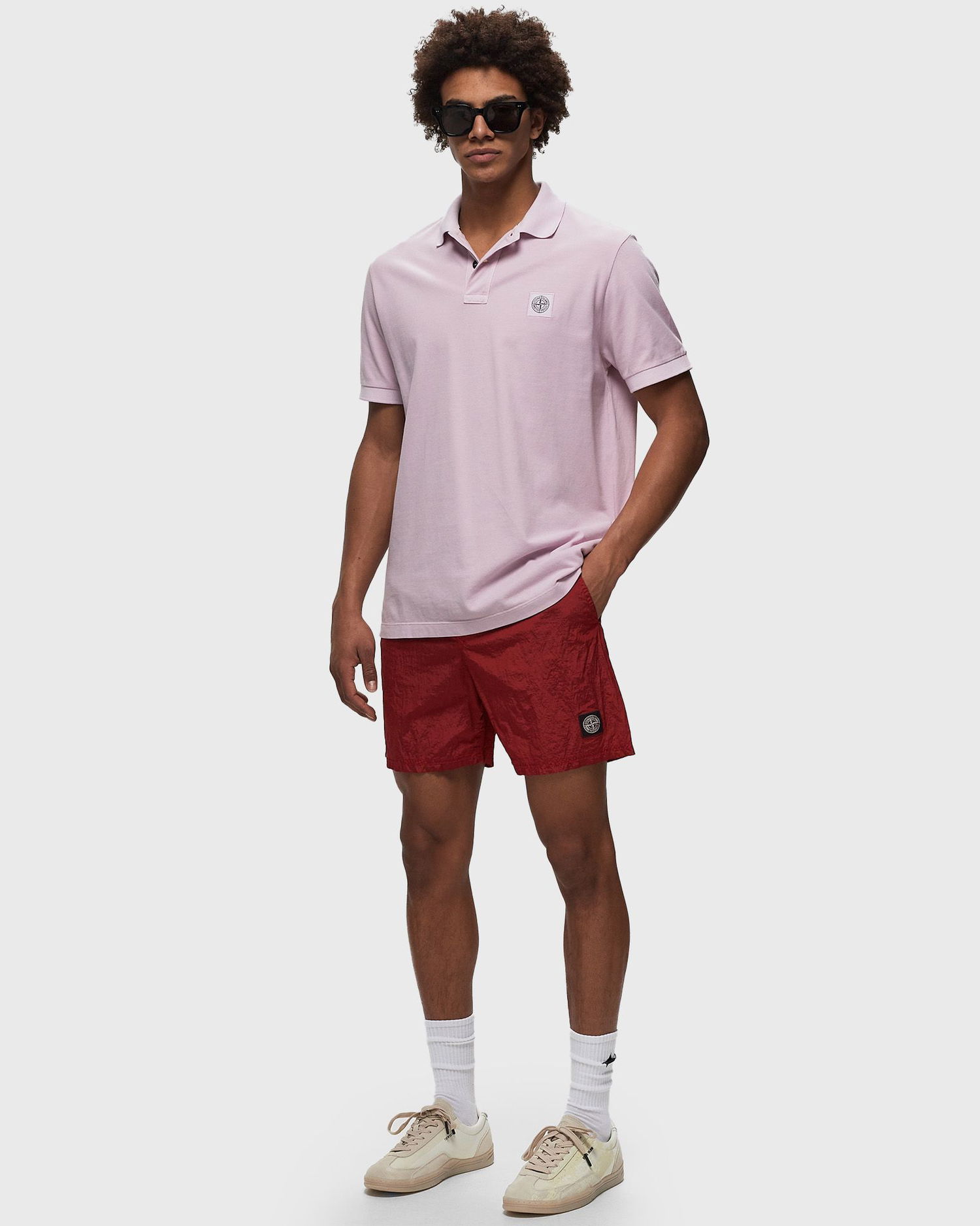 Šortky Stone Island Shorts Červená | 8015B0943.V0010, 1