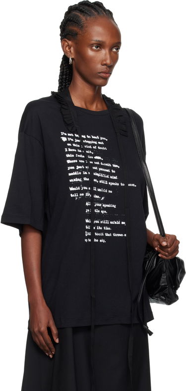 Tričko Ann Demeulemeester Ann Demeulemeester Danvald High Comfort Graphic T-Shirt Čierna | 2520-W-JTS06-54-C-FA206-099, 1