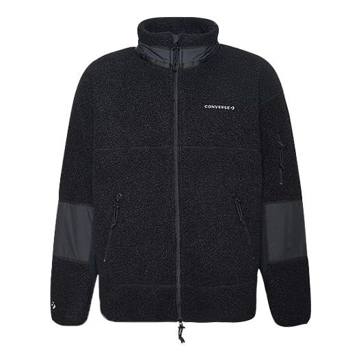 Sveter Converse Splicing Stand Collar Jacket Čierna | 10018039-A01