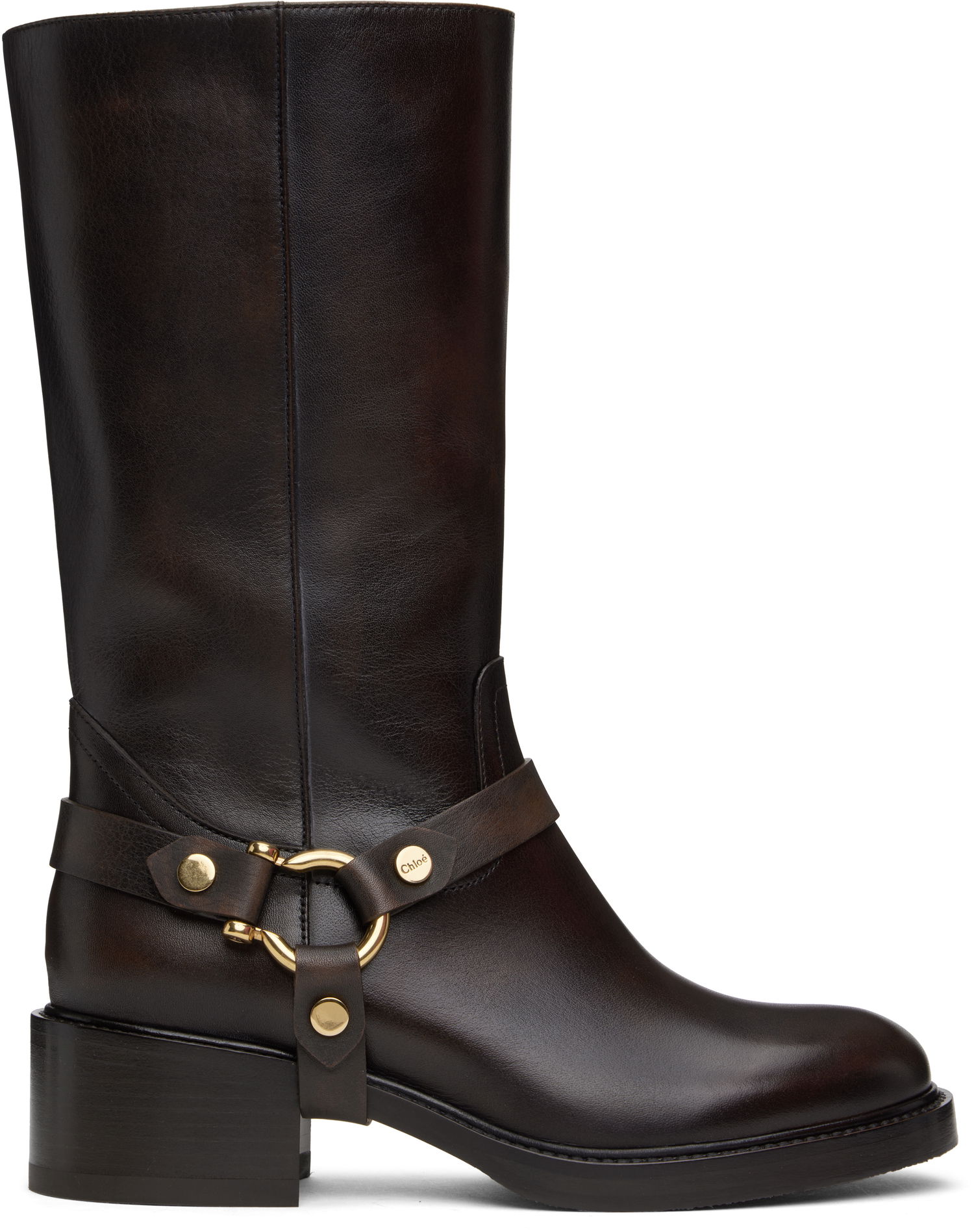 Oblečenie CHLOÉ Chloé Dakota Leather Boots Hnedá | CHC25S07QPW, 0