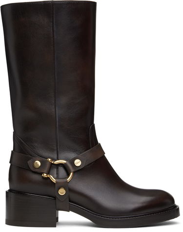 Oblečenie CHLOÉ Chloé Dakota Leather Boots Hnedá | CHC25S07QPW, 0