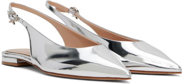 Tenisky a topánky Gianvito Rossi Gianvito Rossi Robbie Sling Ballerina Flats Metalická | G95546-05RIC-MET, 3