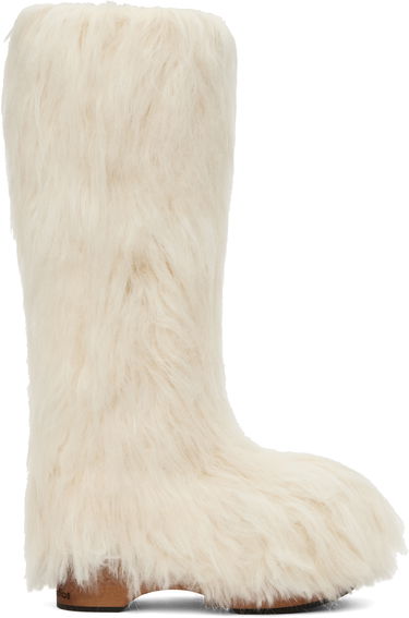 Oblečenie Acne Studios Acne Studios Furry Clog Boots Biela | AD0788-, 0