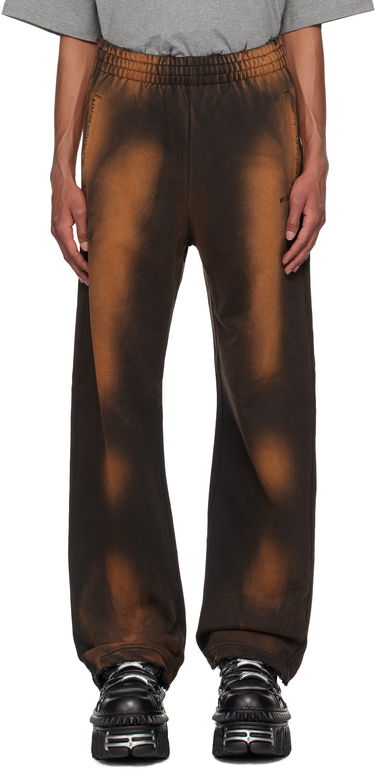 Tepláky We11done Washed Logo Sweatpants Hnedá | WD-TA3-24-701-U-BK, 0
