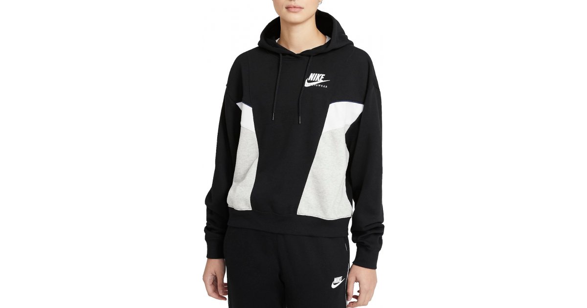 Mikina Nike Colorblock Fleece Hoodie Čierna | cz8604-010, 1
