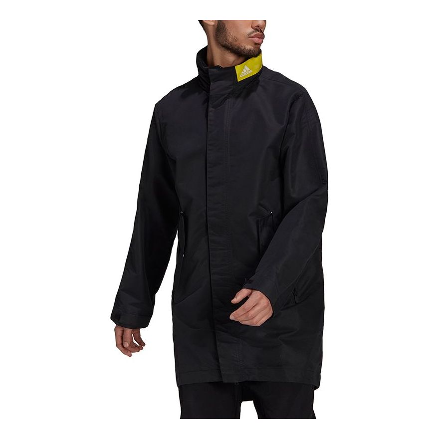 Pláštenka adidas Originals Mid-Length Stand Collar Parka Čierna | GM3844, 0