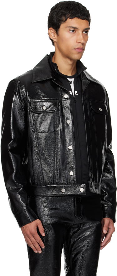 Bunda Courrèges Courrèges Trucker Jacket Čierna | VESCBL063VY0014, 4