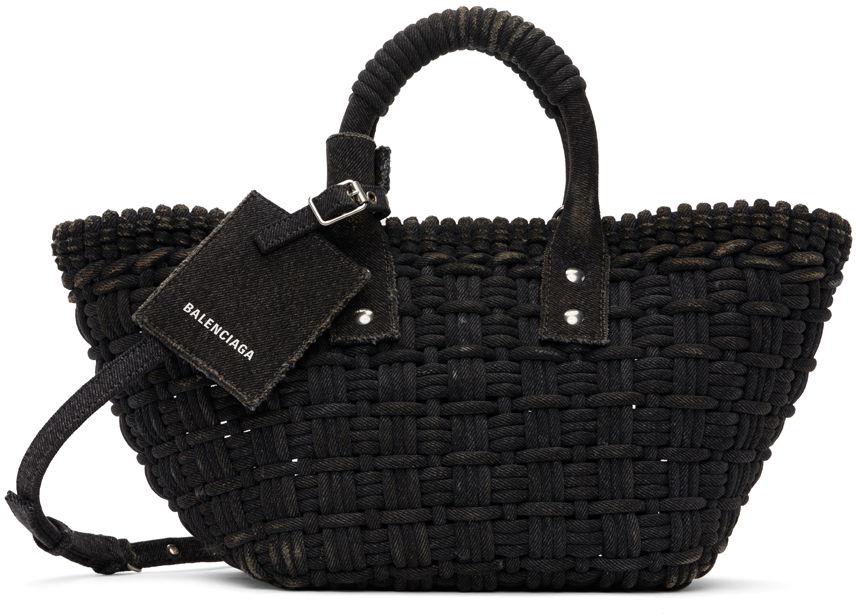 Tote bag Balenciaga XS Bistro Basket Bag Čierna | 671342 2AACA, 0