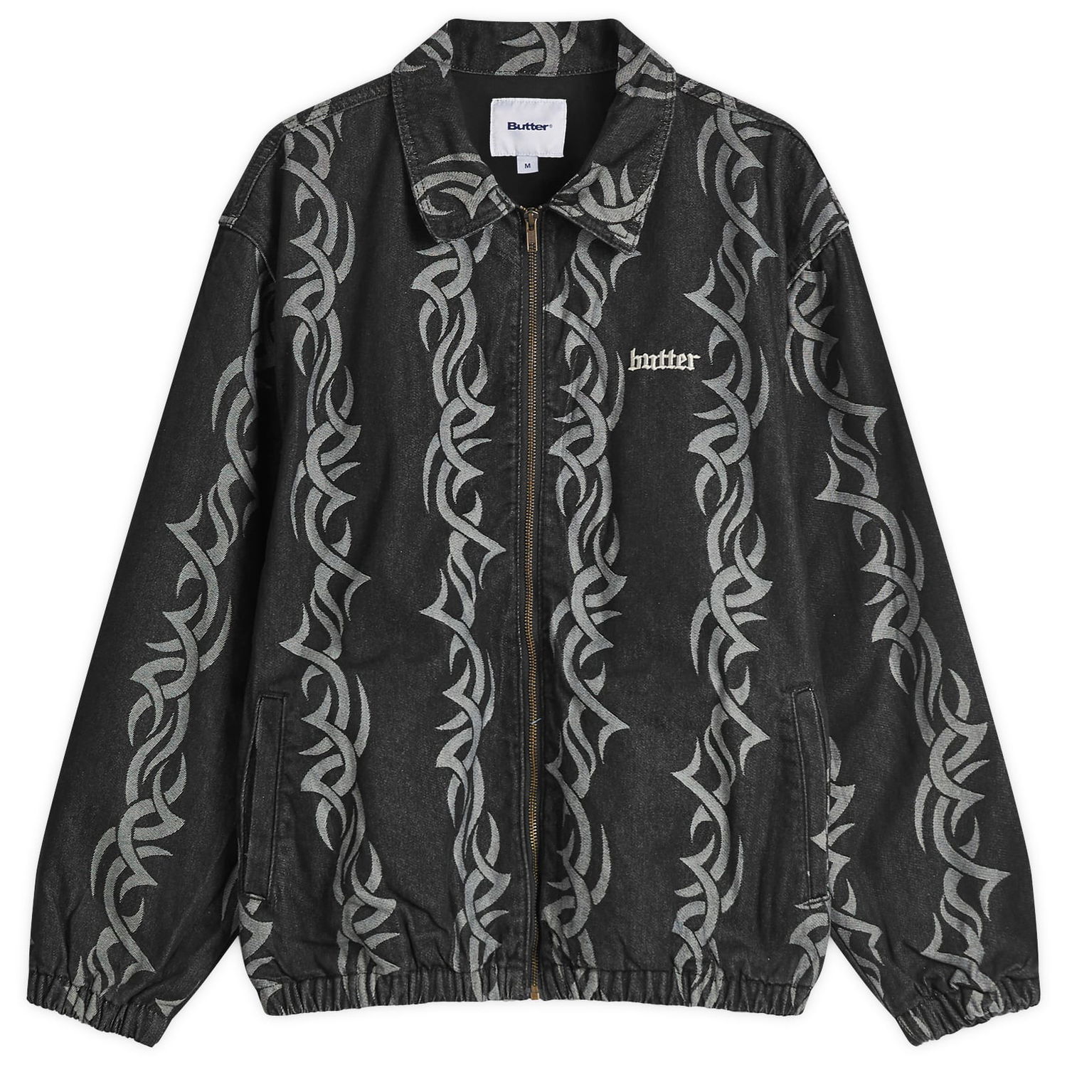 Vetrovka Butter Goods Tribal Denim Jacket Čierna | BG251608-BLK, 0