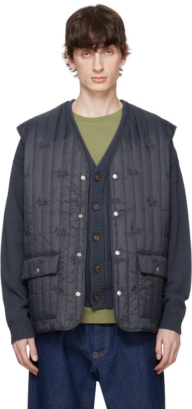 Vesta MAISON KITSUNÉ Maison Kitsuné Sleeveless Quilted Vest Navy | OM02120WW9047, 0