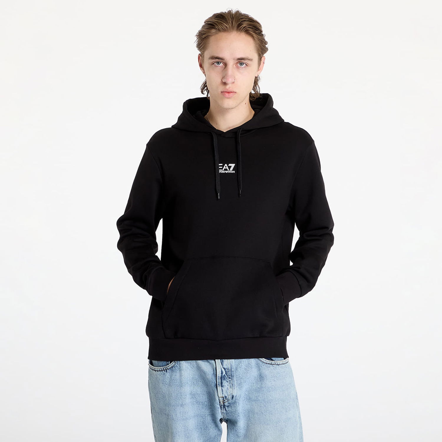Mikina Emporio Armani Sweatshirt EA7 Sweatshirt Black S Čierna | 8NPM37PJVTZ1200, 0