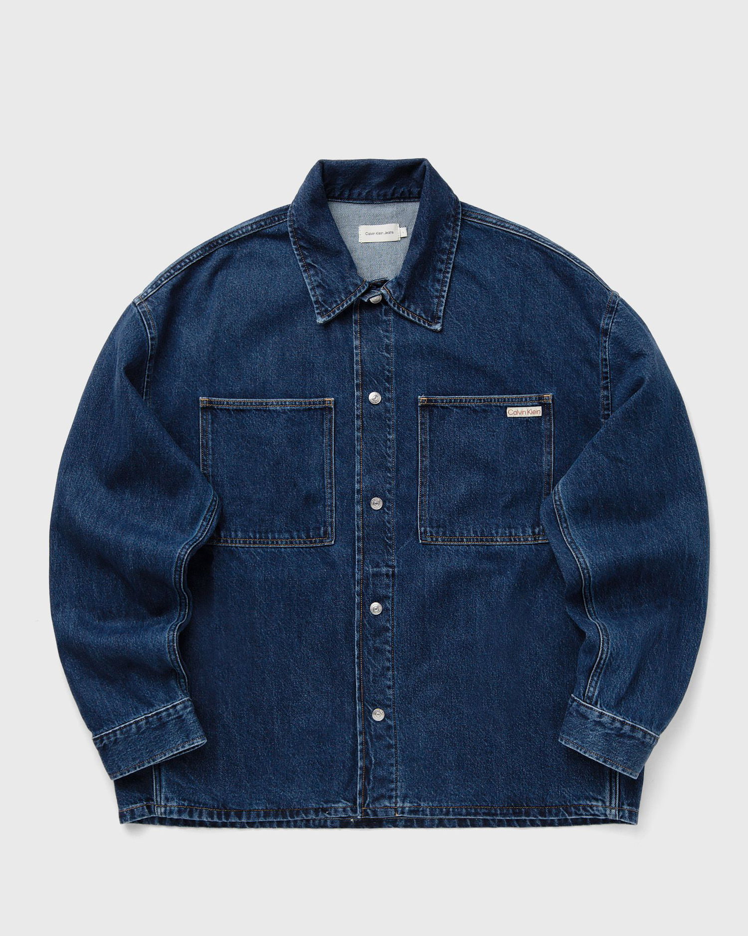 Košeľa CALVIN KLEIN Calvin Klein Jeans Relaxed Shirt Jacket XXL Modrá | J30J3265511BJ, 0