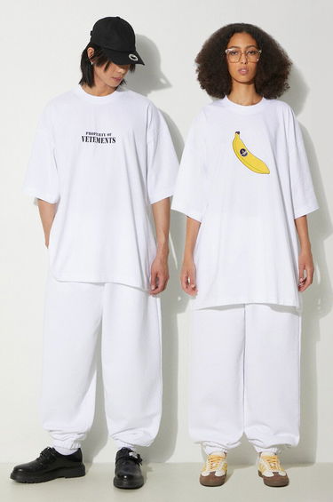 Tričko VETEMENTS VETEMENTS Logo Sweatpants Biela | UE64SP600W, 0