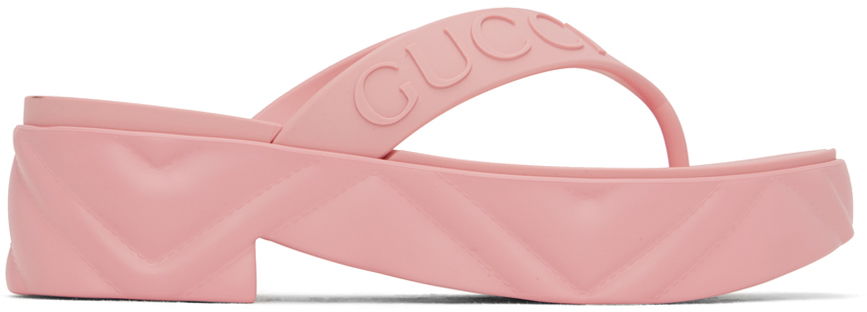 Thong Platform Sandals "Pink"