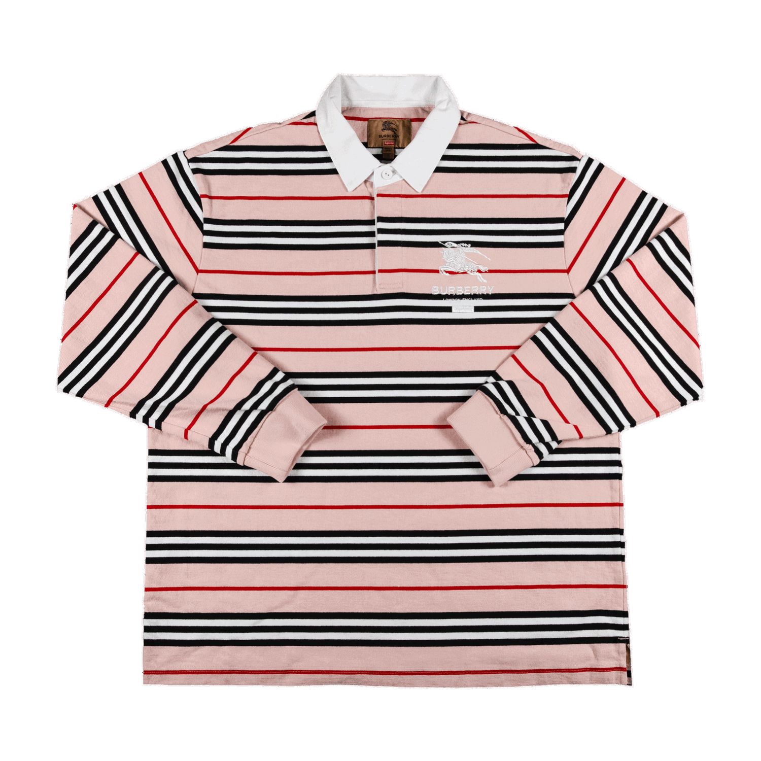 Polo tričko Supreme Burberry x Rugby Ružová | SS22KN12 PINK, 0