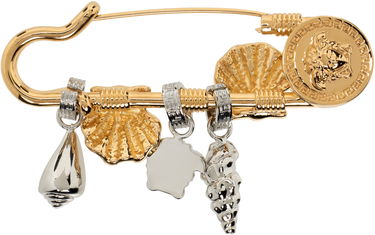 Spona Versace Versace Gold & Silver-Tone Icons De La Mer Safety Pin Brooch Žltá | 1020570_1A00620, 1